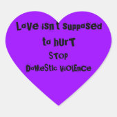 BINNENLANDSE GEWELD HART STICKER (Voorkant)