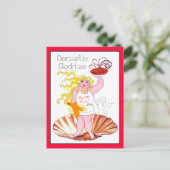 "Binnenlandse godin" - Kus de Cook! Briefkaart (Staand voorkant)