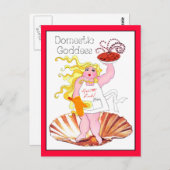 "Binnenlandse godin" - Kus de Cook! Briefkaart (Voorkant / Achterkant)