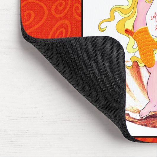 "Binnenlandse godin" - Kus de Cook! Muismat (Hoek)