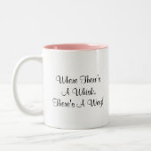 "Binnenlandse godin" - Kus de Cook! Tweetone koffi Tweekleurige Koffiemok (Links)