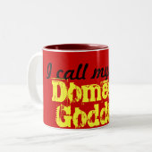 Binnenlandse godin-Mok Tweekleurige Koffiemok (Voorkant links)