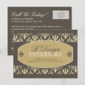 Binnenlandse ontwerper Adverteren Briefkaart (Voorkant / Achterkant)