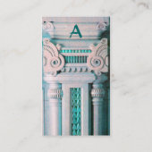 BINNENLANDSE ONTWERPER, ARCHITECTUURMonogram, groe Visitekaartje (Achterkant)