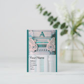 BINNENLANDSE ONTWERPER, ARCHITECTUURmonogram, groe Visitekaartje (Staand voorkant)