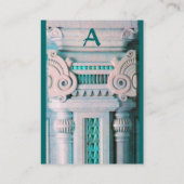 BINNENLANDSE ONTWERPER, ARCHITECTUURmonogram, groe Visitekaartje (Achterkant)