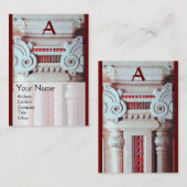 BINNENLANDSE ONTWERPER, ARCHITECTUURMonogram, Visitekaartje (Voorkant / Achterkant)