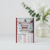 BINNENLANDSE ONTWERPER, ARCHITECTUURMonogram, Visitekaartje (Staand voorkant)