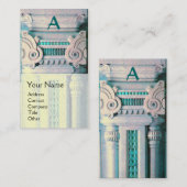 BINNENLANDSE ONTWERPER, ARCHITECTUURMonogram, wit  Visitekaartje (Voorkant / Achterkant)