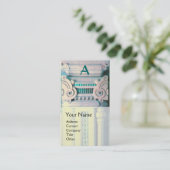 BINNENLANDSE ONTWERPER, ARCHITECTUURMonogram, wit  Visitekaartje (Staand voorkant)