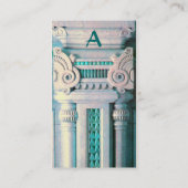 BINNENLANDSE ONTWERPER, ARCHITECTUURMonogram, wit  Visitekaartje (Achterkant)