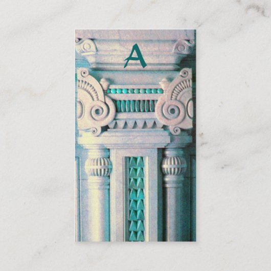 BINNENLANDSE ONTWERPER, ARCHITECTUURMonogram, wit Visitekaartje (Achterkant)