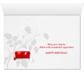 Binnenlandse ontwerper Birthday Red White Home Int (Binenzijde Horizontaal (Onderkant))