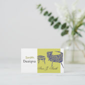 Binnenlandse Ontwerper Decor Green Promotional Mod Visitekaartje (Staand voorkant)