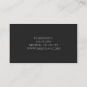 Binnenlandse ontwerper Klassieke witte stoel Liefr Visitekaartje (Achterkant)