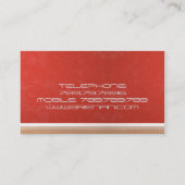 Binnenlandse ontwerper Rode Muurstoel Visitekaartje (Achterkant)