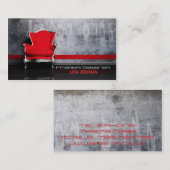 Binnenlandse ontwerper Rode Stoel Decor Living Hom Visitekaartje (Voorkant / Achterkant)