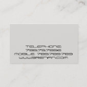 Binnenlandse ontwerper Rode Stoel Leven Zaal Decor Visitekaartje (Achterkant)