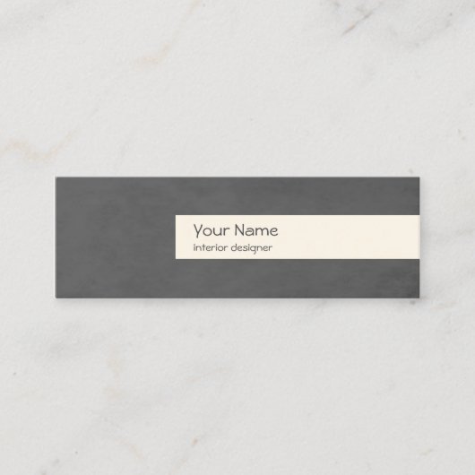 Binnenlandse ontwerper Sjabloon Bedrijfskaart Mini Visitekaartje (Voorkant)