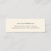 Binnenlandse ontwerper Sjabloon Bedrijfskaart Mini Visitekaartje (Achterkant)