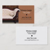 Binnenlandse ontwerper, Stager voor thuisgebruik Visitekaartje (Voorkant / Achterkant)