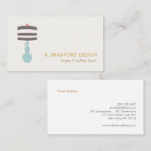 Binnenlandse ontwerper Startdecorteerdecor Visitekaartje (Voorkant / Achterkant)