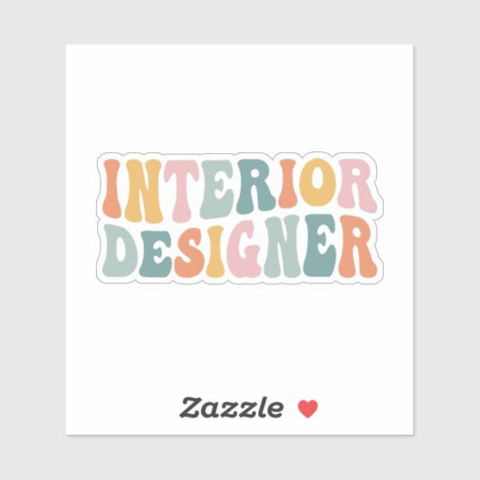 Binnenlandse ontwerper sticker (Vel)