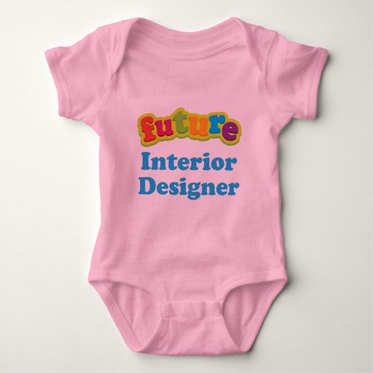 Binnenlandse Ontwerper (Toekomst) Baby Baby T-Shir Romper (Voorkant)