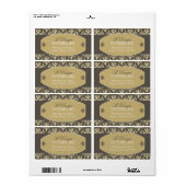 Binnenlandse ontwerper Verzendlabels Etiket (Full Sheet)