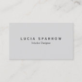 Binnenlandse ontwerper visitekaartje (Voorkant)