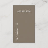 Binnenlandse ontwerper  visitekaartje (Achterkant)