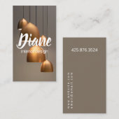 Binnenlandse ontwerper  visitekaartje (Voorkant / Achterkant)