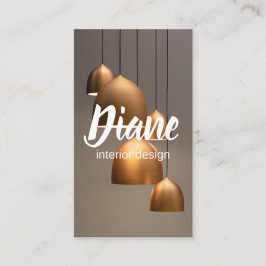 Binnenlandse ontwerper  visitekaartje (Voorkant)