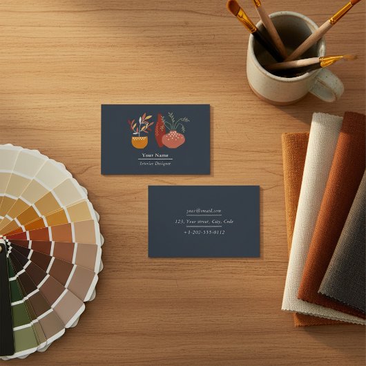 Binnenlandse ontwerper, visitekaartje plant van hu