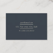 Binnenlandse ontwerper, visitekaartje plant van hu (Achterkant)