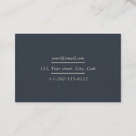 Binnenlandse ontwerper, visitekaartje plant van hu (Achterkant)