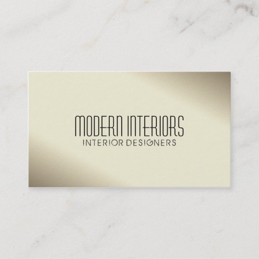 Binnenlandse ontwerper - Visitekaartjes (Voorkant)