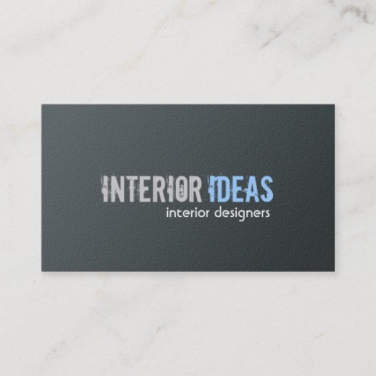 Binnenlandse ontwerper - Visitekaartjes (Voorkant)