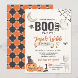 BINNENLANDSE Partij Kinder Halloween Birthday Kaart