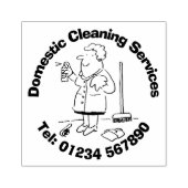 Binnenlandse schoonmaakdiensten rubberstempel (Afrduk)