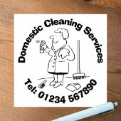 Binnenlandse schoonmaakdiensten rubberstempel