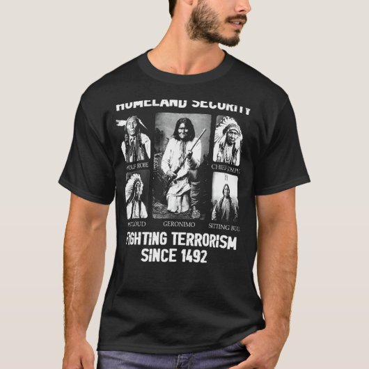 Binnenlandse Veiligheid Bestrijding Terrorisme Sin T-shirt (Voorkant)