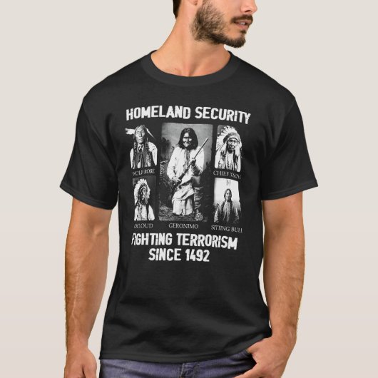 Binnenlandse Veiligheid Bestrijding Terrorisme Sin T-shirt (Voorkant)