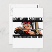 Binnenlandse veiligheid briefkaart (Voorkant / Achterkant)