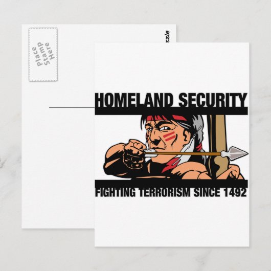 Binnenlandse veiligheid briefkaart (Voorkant / Achterkant)