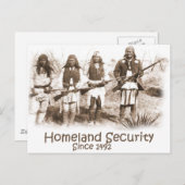 Binnenlandse veiligheid briefkaart (Voorkant / Achterkant)