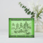 Binnenlandse veiligheid terrorismebestrijding sind briefkaart (Staand voorkant)