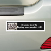 Binnenlandse veiligheid terrorismebestrijding sind bumpersticker (Op auto)