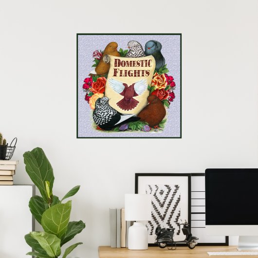 Binnenlandse vliegrol poster (Thuiskantoor)