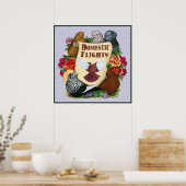 Binnenlandse vliegrol poster (Keuken)